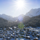Morgins és a völgy. Ezt a képet csórtam.
